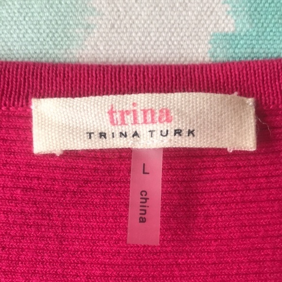 Trina Turk Candence Ottoman Stitch Fit & Flare Sweater Dress - Picture 5 of 13